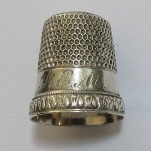 Vintage Sterling Silver Sewing Thimble